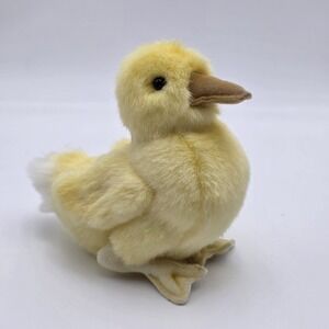 Hansa Duckling White Tailed Realistic Yellow Soft Animal Plush
